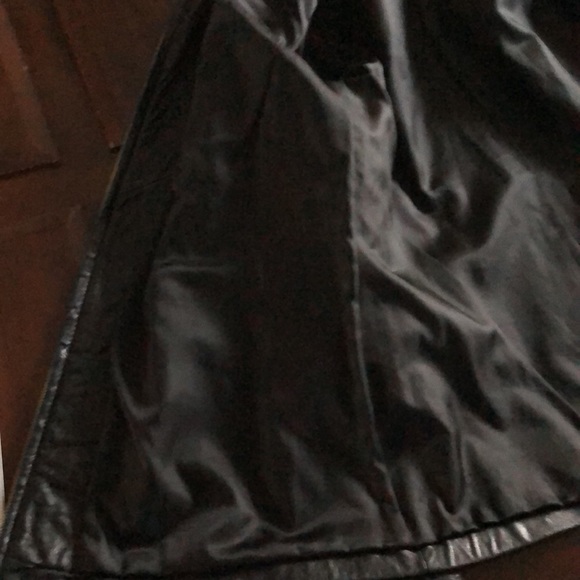 Womens size Large black Alfani Genuine Leather Luxury Jacket WPL 8046 - Picture 13 of 14